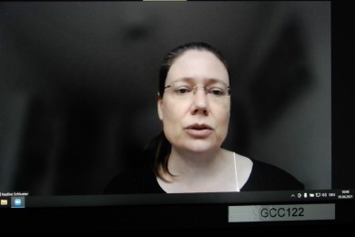 Bildschirmfoto von Frau Prof. Dr. Nadine Schlüter