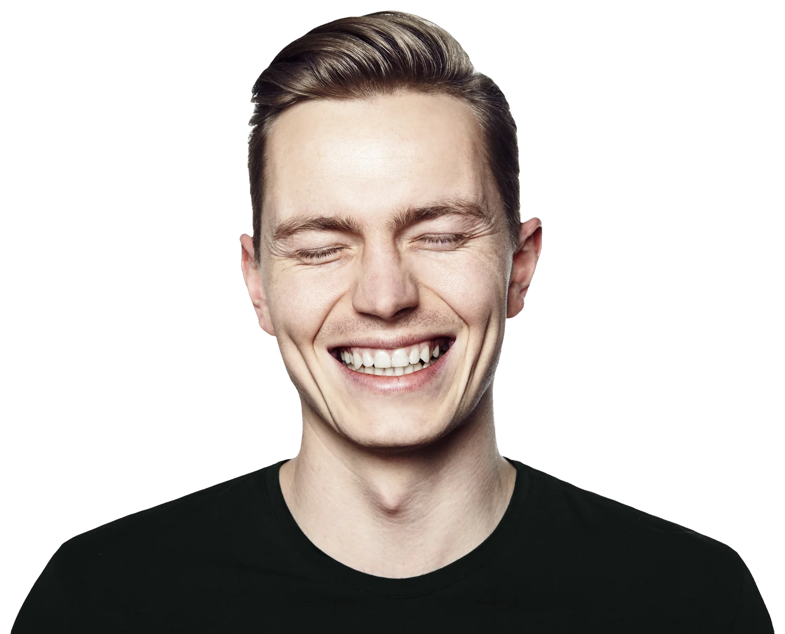 Lachender Mann